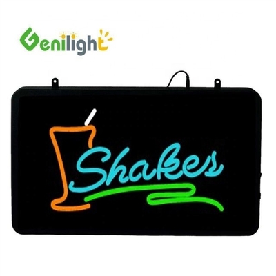 Προσαρμοσμένο LED JUICE BAR ανοιχτό σήμα με λειτουργία αναβοσβήνειας κινουμένων σχεδίων και επιλογή μέσων φωτογραφίας