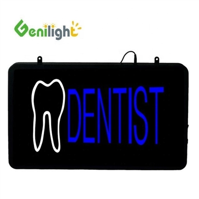 ABS Open-Mold Genilight Οβάλ 58*36cm LED Neon Open Sign με το λογότυπο δοντιού