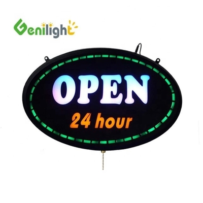 Εντυπωσιακή οθόνη αφής Custom Epoxy Resin LED Neon Open Sign για την επιχείρηση καταστήματος