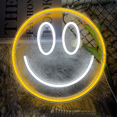 5V Voltage LED Smiley Face Sign Προσαρμοσμένη διακόσμηση τοίχου για έφηβες