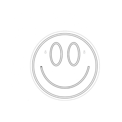 5V Voltage LED Smiley Face Sign Προσαρμοσμένη διακόσμηση τοίχου για έφηβες