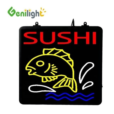 53*45cm Custom LED Neon Ανοιχτό για ψαρέματος Συσκευές κατάστημα ABS Outframe και λειτουργία οθόνης κινουμένων σχεδίων