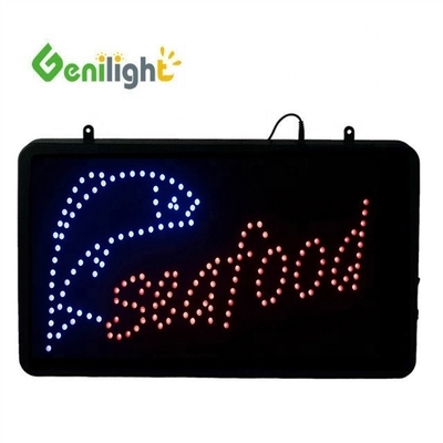 53*45cm Custom LED Neon Ανοιχτό για ψαρέματος Συσκευές κατάστημα ABS Outframe και λειτουργία οθόνης κινουμένων σχεδίων