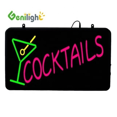 Υψηλή πυκνότητα των εικονοστοιχείων LIQUOR LED Neon Sign για το κατάστημα DC12V Outframe ABS Open-Mold