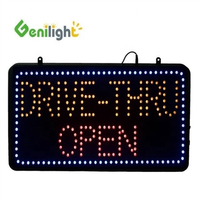 Genilight Indoor 56*33cm Υψηλής φωτεινότητας και χαμηλής τάσης LED ανοικτή πινακίδα με λειτουργία RGB