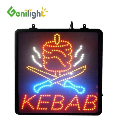 Genilight Indoor 56*33cm Διαφήμιση Kebab LED Επιστολή Σημείωμα με ABS ανοιχτό-μόλφωμα Outframe