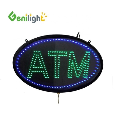 Πίνακας PCB Ακρυλικό υλικό και οβάλ σχήμα LED Διαφημιστική τράπεζα ΑΤΜ ανοιχτό σήμα