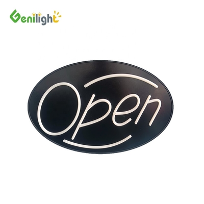 Χρωματιστή Genilight ανοικτή πινακίδα Νεόνιο LED Επιχειρηματικές Κινηματογραφικές διαφημιστικές οθόνες Πίνακα 56 * 33cm