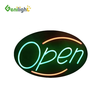 Χρωματιστή Genilight ανοικτή πινακίδα Νεόνιο LED Επιχειρηματικές Κινηματογραφικές διαφημιστικές οθόνες Πίνακα 56 * 33cm