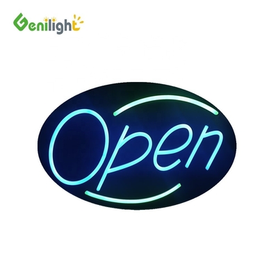 Χρωματιστή Genilight ανοικτή πινακίδα Νεόνιο LED Επιχειρηματικές Κινηματογραφικές διαφημιστικές οθόνες Πίνακα 56 * 33cm