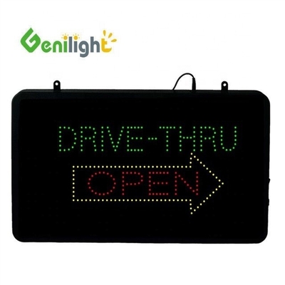 22*13 ιντσών CE και RoHS Genilight εσωτερικό RGB φωτισμένο Drive Through Coffee Neon ανοιχτό σήμα