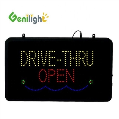 22*13 ιντσών CE και RoHS Genilight εσωτερικό RGB φωτισμένο Drive Through Coffee Neon ανοιχτό σήμα