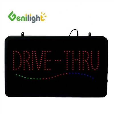 22*13 ιντσών CE και RoHS Genilight εσωτερικό RGB φωτισμένο Drive Through Coffee Neon ανοιχτό σήμα