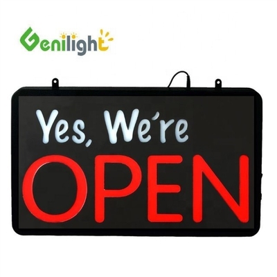 Εμπορικό διακοσμητικό 12V LED Neon Open Sign με ακρυλική σανίδα Αντιδιαστολή γωνία θέασης H/V