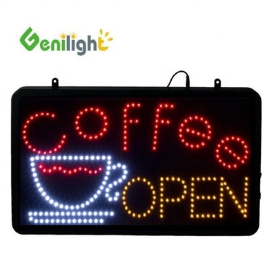 Χρωματιστή 12v ακρυλική πλακέτα LED οθόνη για καφετέρια ανοιχτό σήμα από Genilight