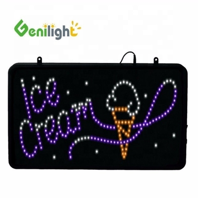 Δέκο στυλ Custom LED παγωτό κέικ Νεόνιο σήμα με ακρυλική οθόνη μπροστινού πίνακα