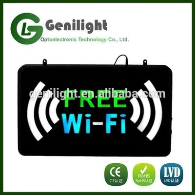 Πλήρες χρώμα WIFI HOT SPOT LED ανοικτή πινακίδα σχεδιασμένη με 5mm Superbright LED στην καλύτερη προσφορά