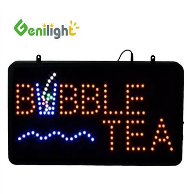 Υψηλή φωτεινότητα Genilight εσωτερικό 22 * 13inch Shining Blink BoBa Φως τσαγιού LED Neon Σήμα με το λογότυπο Κύπελλο