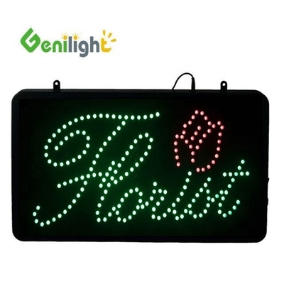 Genilight LED λουλούδια ανοίξτε σημάδι νεόν ενισχύστε την αισθητική του ανθοπωλείου σας με αυτό το σημάδι