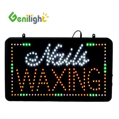 Ελκυστική διαφήμιση LED Nails Spa Πίνακα με αριθμό τηλεφώνου Genilight εσωτερικό 22 * 13inch