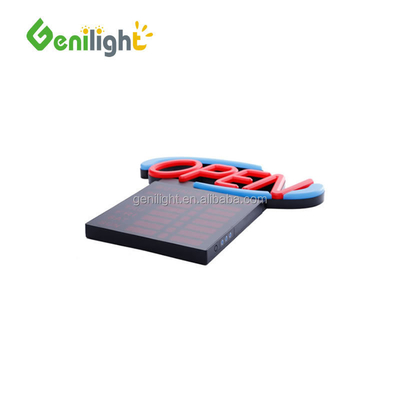 Ακρυλικό LED Neon Open Sign με ώρες 12V Εισαγωγή τάσης Εύκολο και μοντέρνο σχεδιασμό 54x52cm