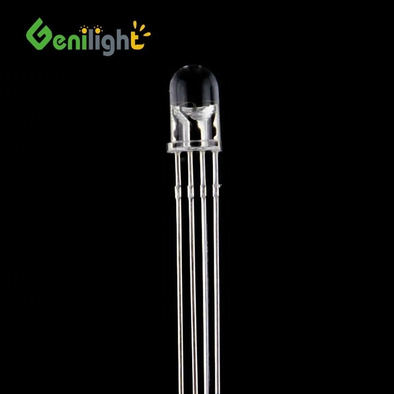 Διαφανής 3mm/5mm/8mm/10mm LED διόδος με Ultra Bright 4-Pin Round Top Emitter Περιγραφή -