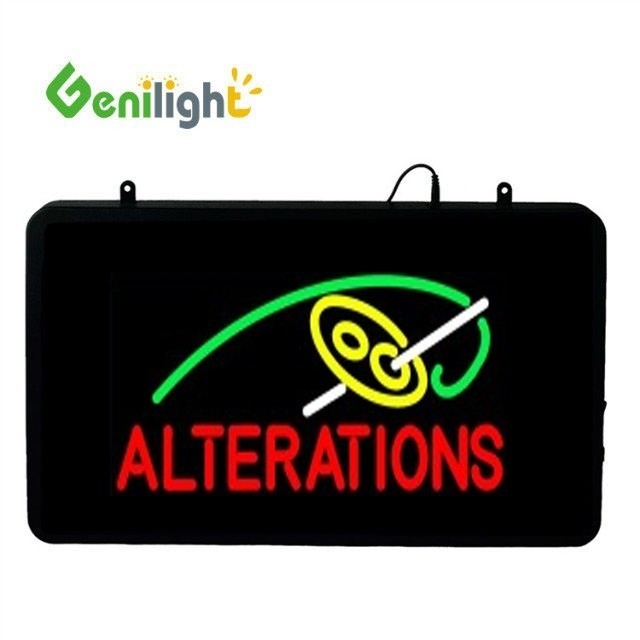 Φωτογραφία με αναβοσβήνωση Genilight 22 * 13inch LED ανοιχτό σημάδι νεόνιο τέλειο για προσαρμοσμένη μάρκα