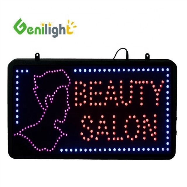 Genilight Indoor LED Salon Beauty Sign Εξοικονόμηση ενέργειας Δυνατότητα καταδίωξης και μετακίνησης 56*33cm