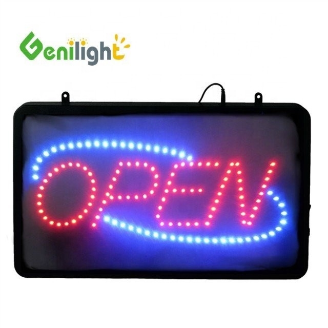 Προσαρμοσμένα εύκολα κρεμασμένα φώτα LED Flex Neon Sign OPEN για διαφήμιση