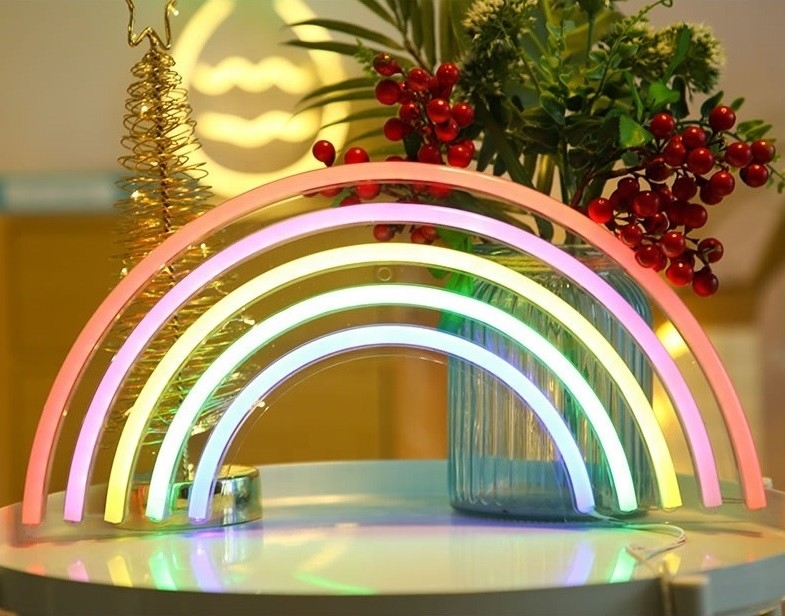 Παιδική αίθουσα σετ Neon Σημάδια LED Ακρυλική πινακίδα με RGB LED φώτα Προσαρμοσμένα και λειτουργούν με USB