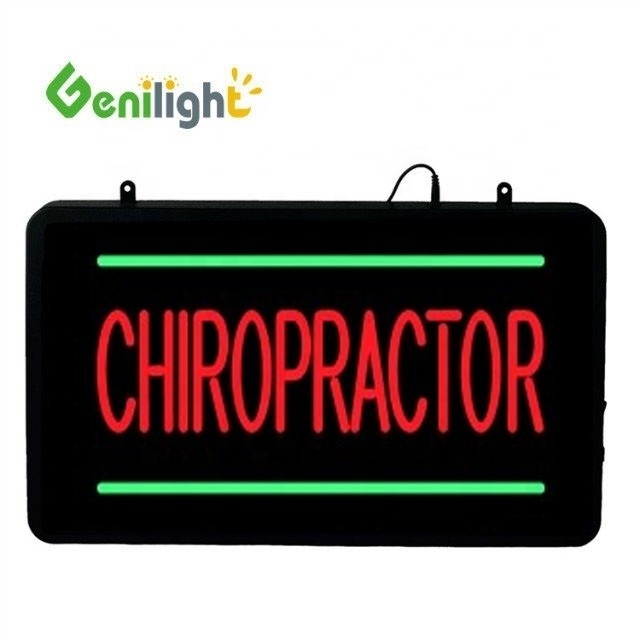 Genilight 22*13inch LED CHIROPRACTOR Neon Σημείωση για το μαγαζί μασάζ και CE RoHS πιστοποιημένο