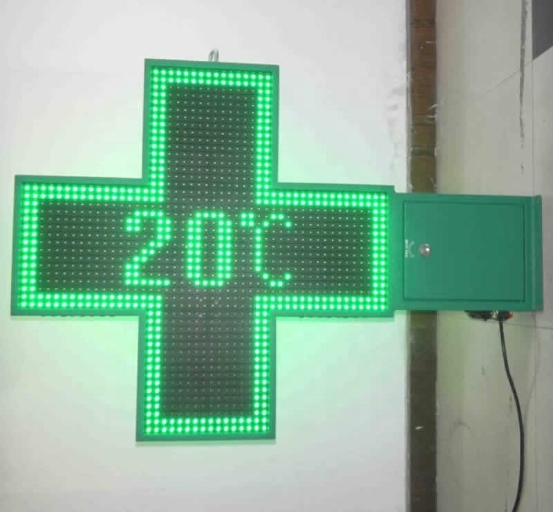Ψηφιακή αφίσα LED οθόνη για φαρμακείο 80cm μονοχρωματική/τριαχρωμική