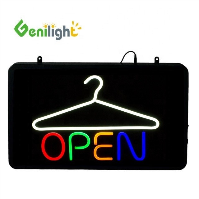 Genilight Custom 56*33cm LED ανοιχτό σημάδι νεόνιο για κατάστημα ρούχων RGB Τύπος OEM