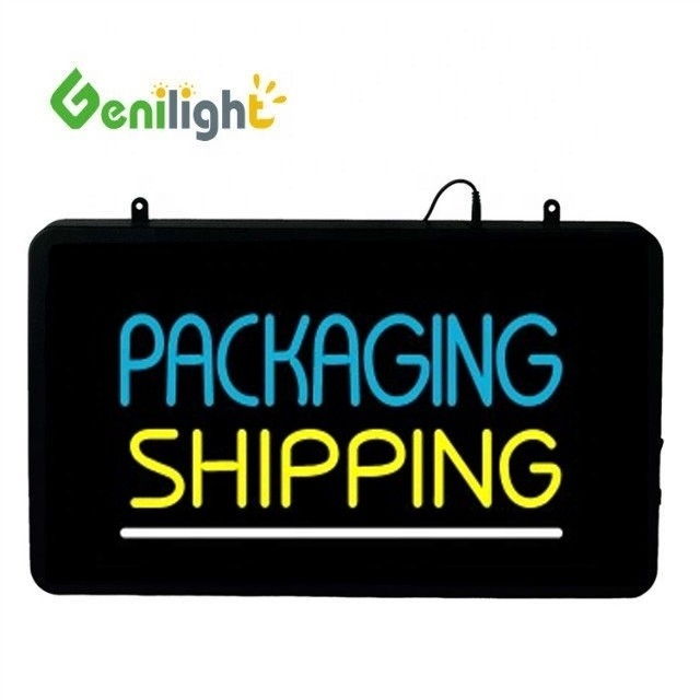 Genilight 22*13inch CE RoHS Προσαρμοσμένη Ακρυλική LED Neon Σημαία ξεχωρίζουν από το πλήθος