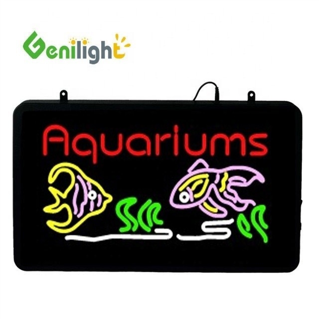 Genilight 56*33 cm LED φωτισμός ενυδρείου Neon σημάδια για ενυδρείο Διατηρεί υψηλή ανάλυση