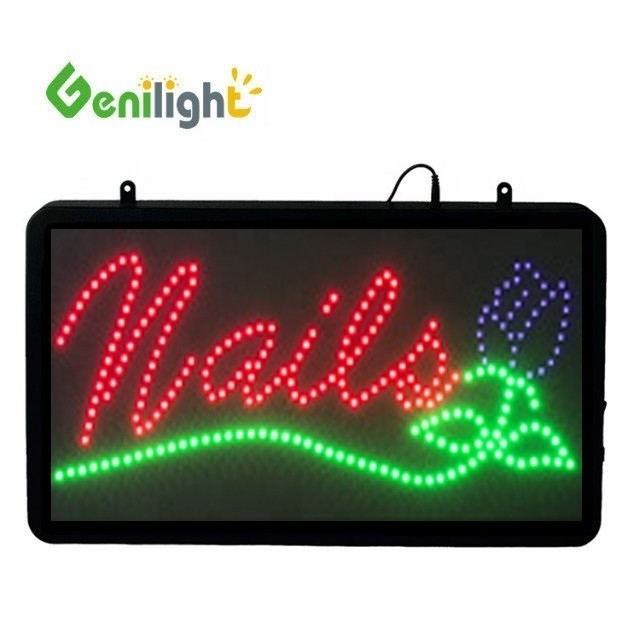 φωτεινότητα Genilight εσωτερικό 56*33cm Super φωτεινότητα Custom LED Open Display LED Sign