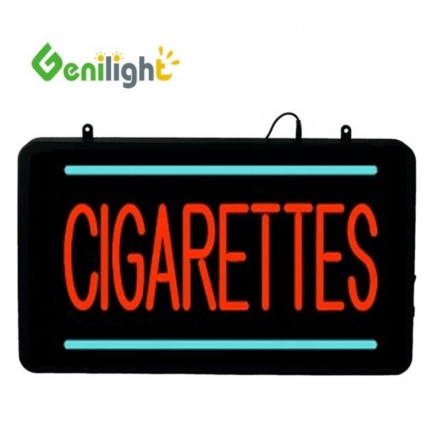 Genilight 22 * 13 ιντσών Ακρυλικό LED Neon Σημάδι για τσιγάρα και CE RoHS πιστοποιημένο