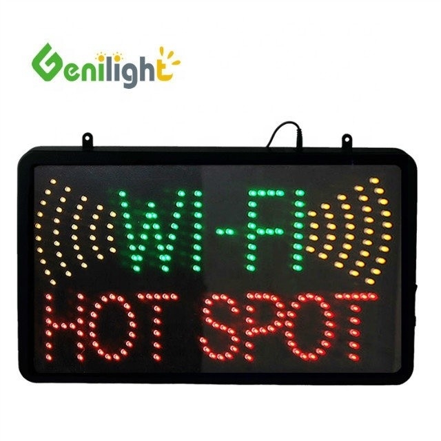 Πλήρες χρώμα WIFI HOT SPOT LED ανοικτή πινακίδα σχεδιασμένη με 5mm Superbright LED στην καλύτερη προσφορά