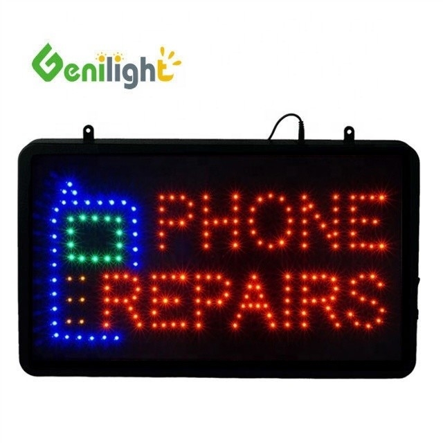 Genilight εσωτερική LED διαφημιστική πινακίδα για κινητό τηλέφωνο ξεκλείδωμα εξαρτήματα Επισκευή κατάστημα